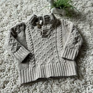 Adorable Cat & Jack winter 18 mo baby high end button up cream sweater.